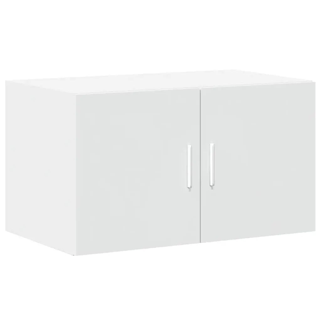 Storage Cabinet White Tall Engineered Wood Vertical Space Saver 70 x 42.5 x 225 cm