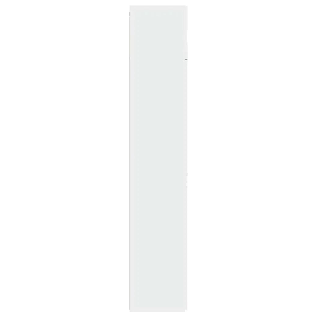 Storage Cabinet White Tall Engineered Wood Vertical Space Saver 70 x 42.5 x 225 cm