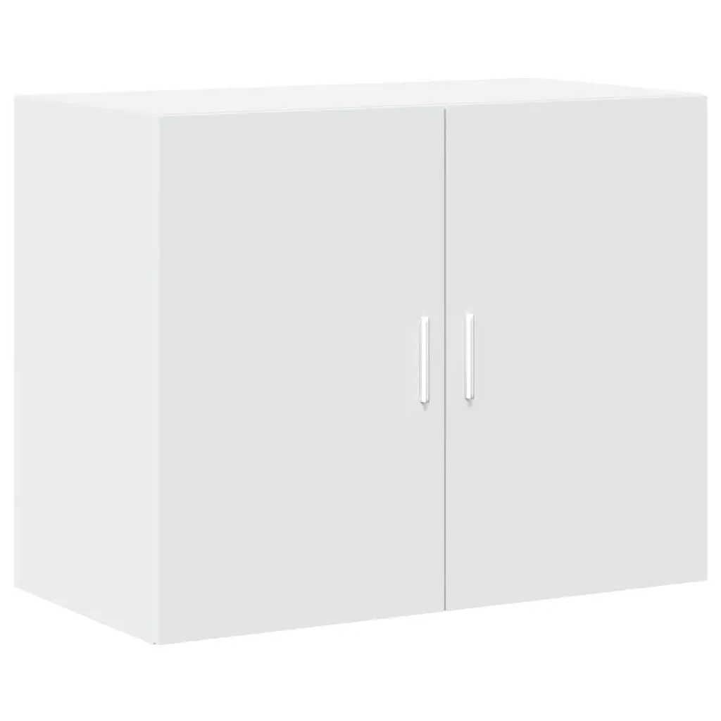 Highboard Storage Cabinet White Engineered Wood 80x42.5x249cm