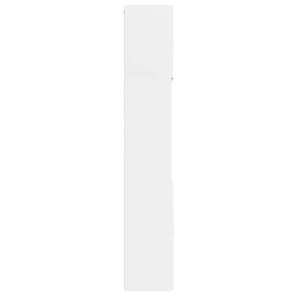 Highboard Storage Cabinet White Engineered Wood 80x42.5x249cm