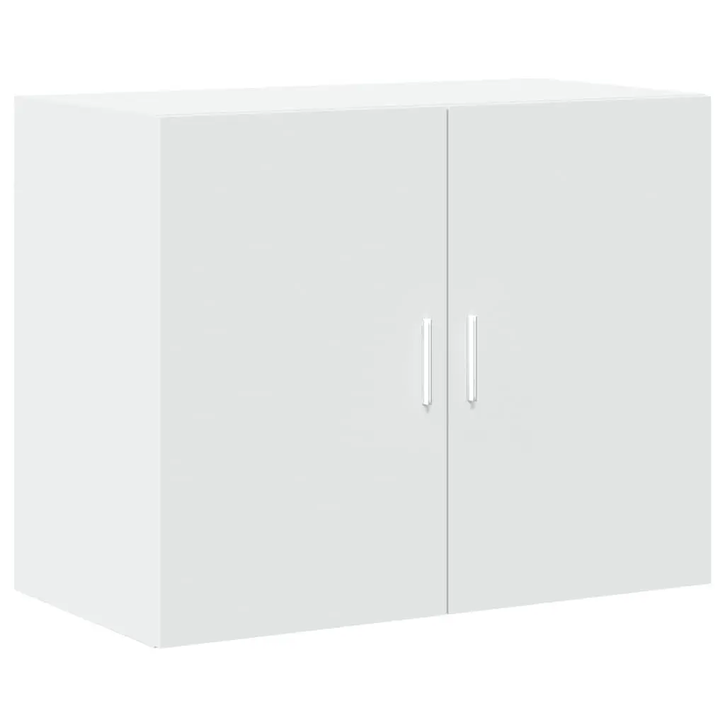 Highboard White Storage Cabinet Engineered Wood 80x42.5x249cm