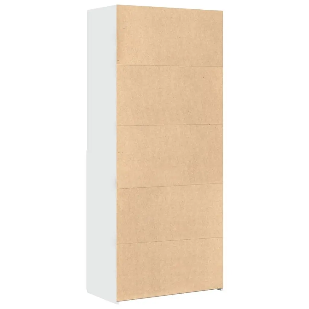 Highboard Storage Cabinet White Engineered Wood 80x42.5x185cm