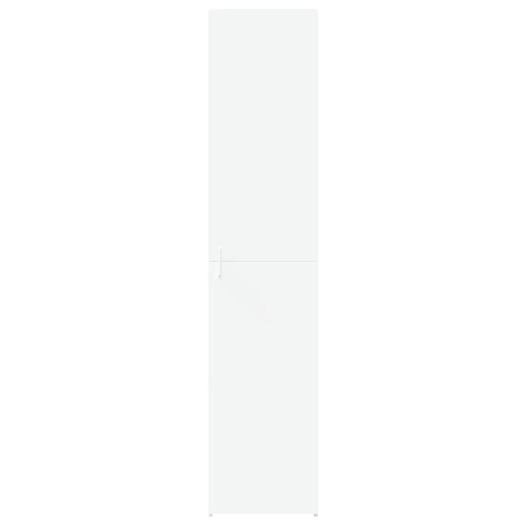 White Highboard Storage Cabinet Engineered Wood 40 x 42.5 x 185 cm