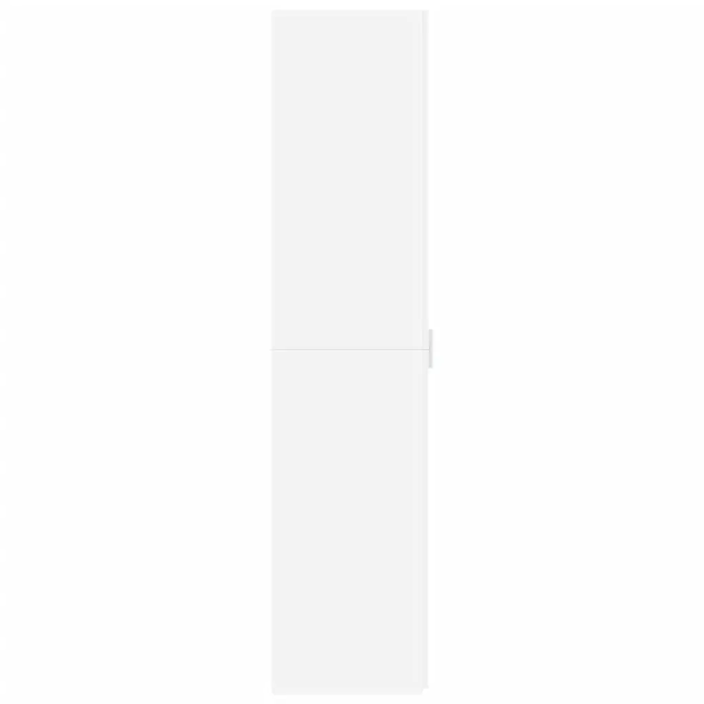 White Highboard Storage Cabinet Engineered Wood 40 x 42.5 x 185 cm