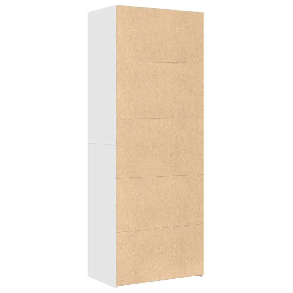 Highboard Storage Cabinet Engineered Wood White 70x42.5x185cm