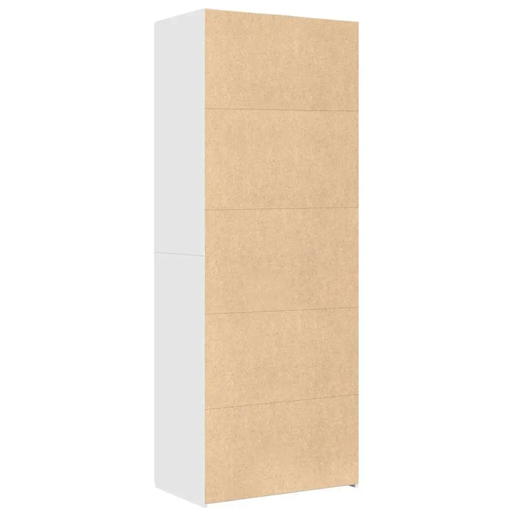 Highboard Storage Cabinet Engineered Wood White 70 x 42.5 x 185 cm