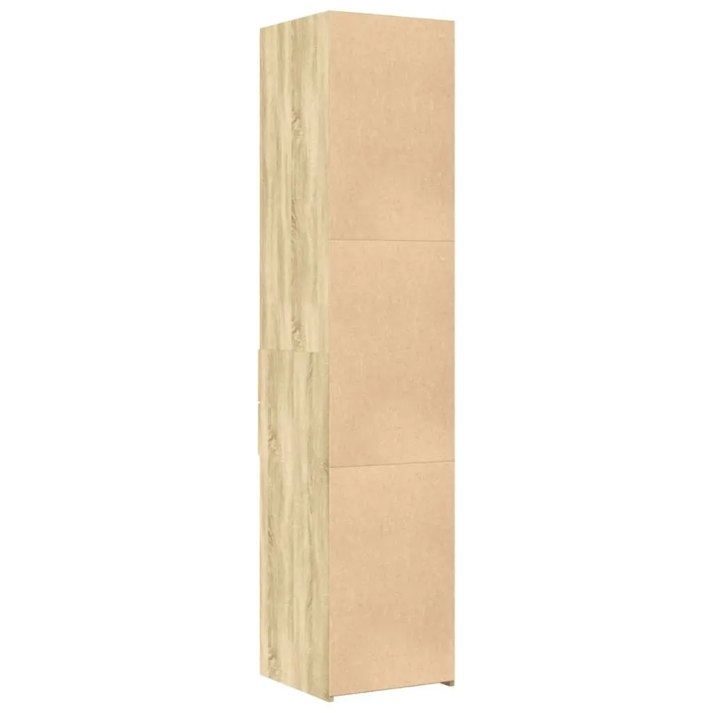 Highboard Sonoma Oak 40x42.5x185cm Engineered Wood Storage Cabinet Sideboa