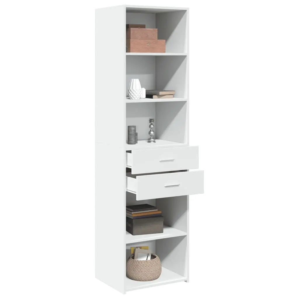 Highboard Storage Cabinet White Modern Engineered Wood Cupboard Sideboards