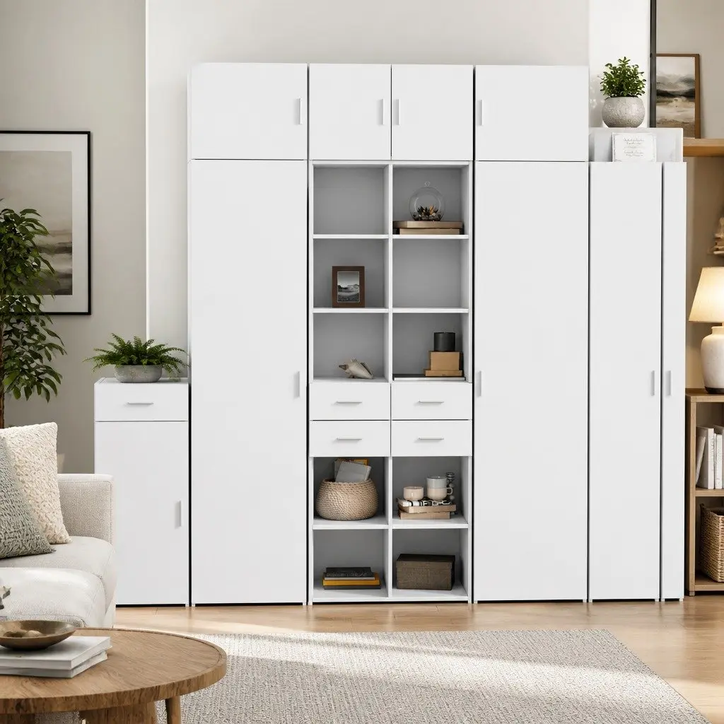 White Highboard Cabinet