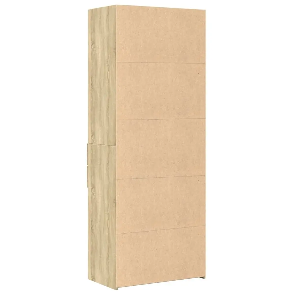 Brown Highboard Sideboard Storage Cabinet
