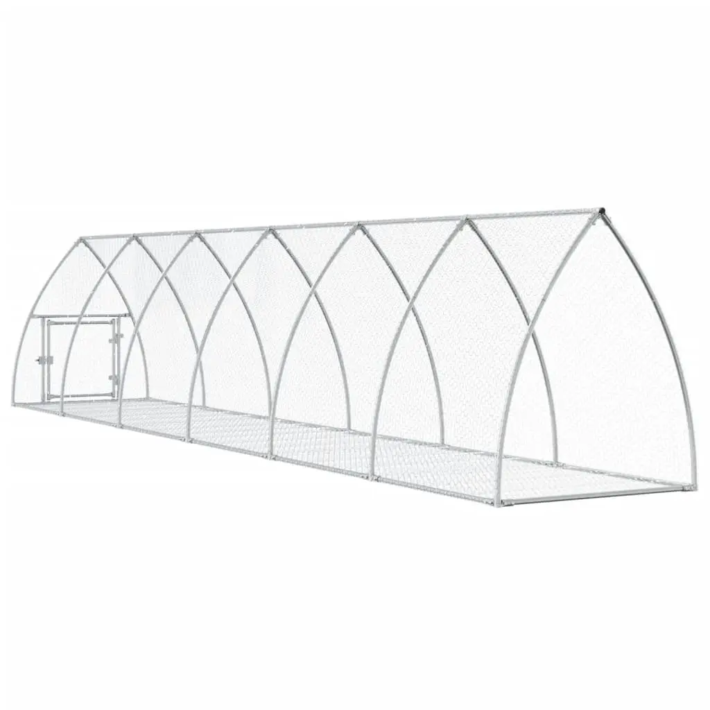 Rabbit Hutch Walk-In Enclosure Small Animal Cage Outdoor Pen Chickens Ducks