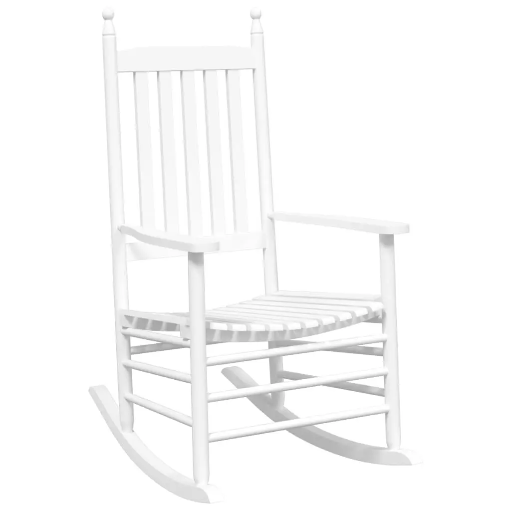 White Rocking Chair Set for Relaxation