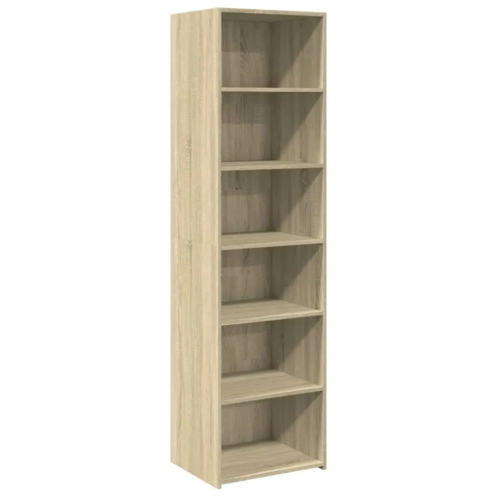 Highboard Storage Cabinet Brown Engineered Wood 50x41x185 cm