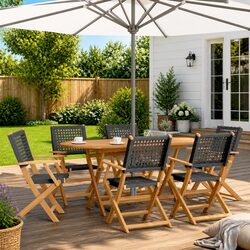 Friendly 7 Piece Garden Dining Set for Your Outdoor Needs