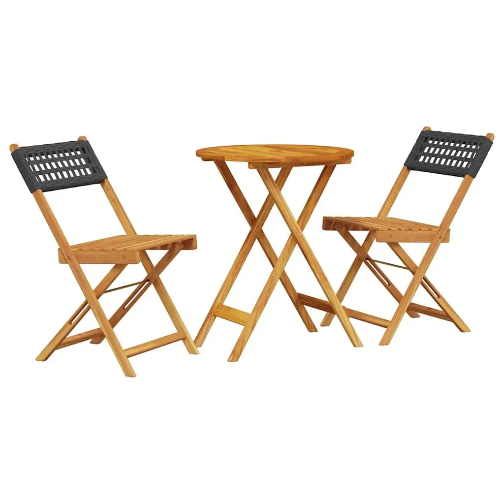 Black Bistro Set for Outdoor Gatherings