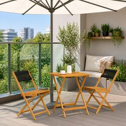 Your Perfect Outdoor Bistro Set - 3 Pieces in Black