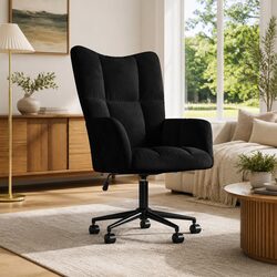 Your New Favorite Black Velvet Office Chair