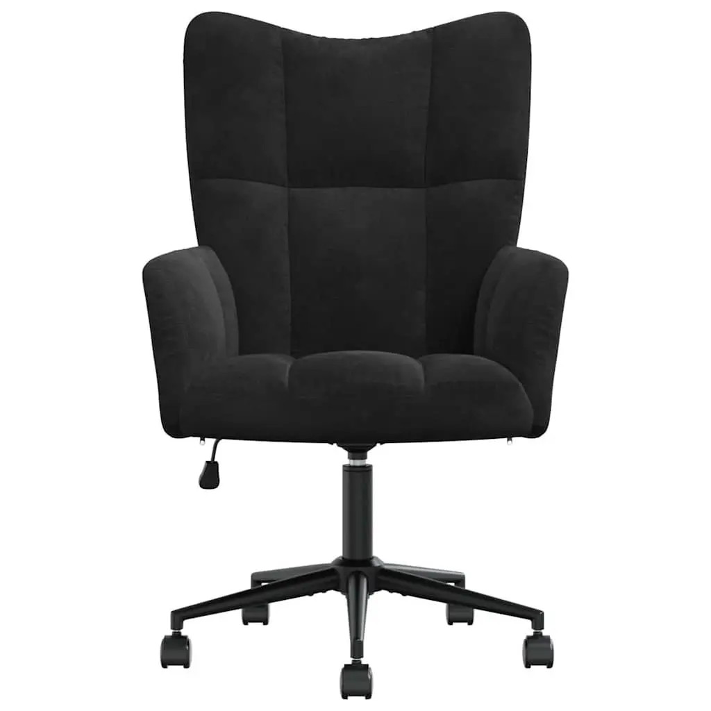 Black Velvet Office Chair