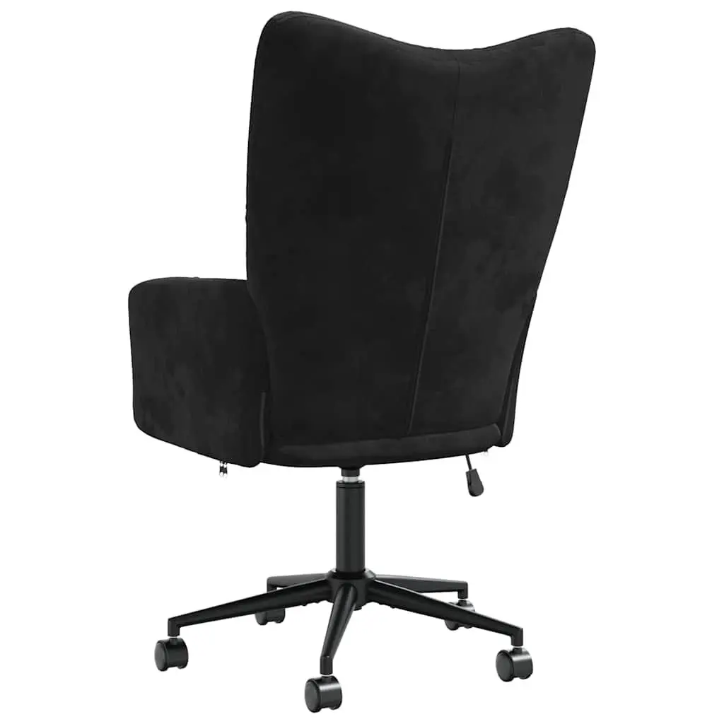 Black Velvet Office Chair