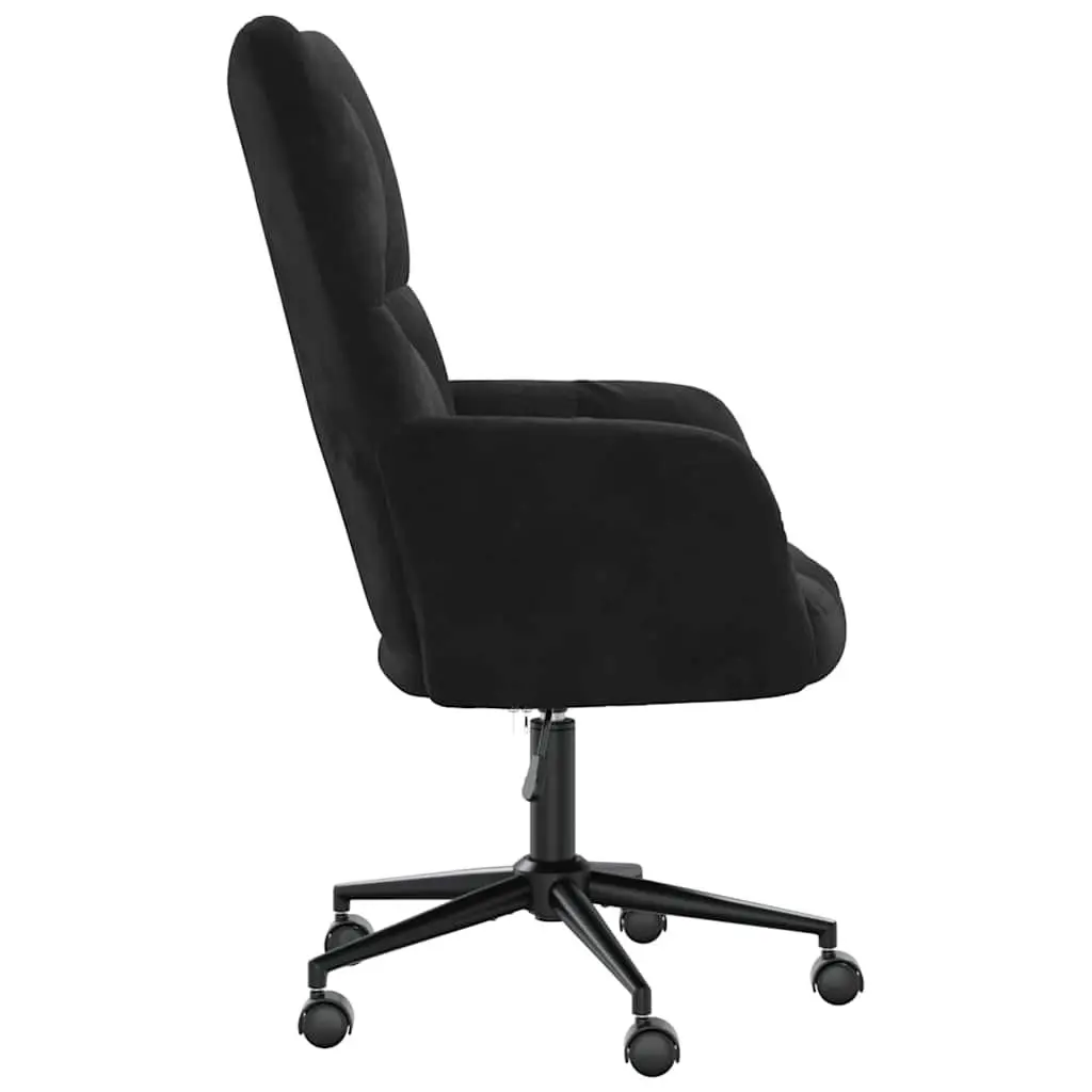 Black Velvet Office Chair