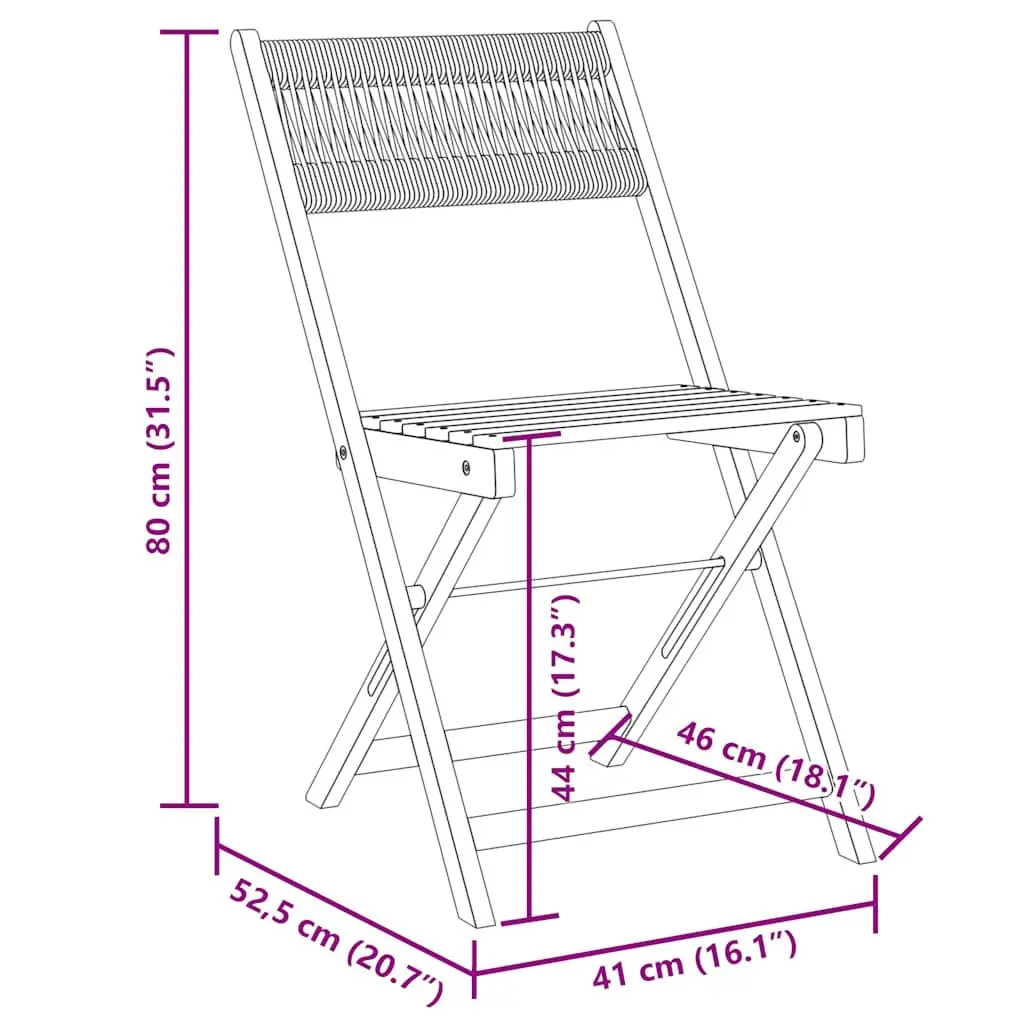 3 Piece Bistro Set Outdoor Garden Furniture Beige Folding Chairs Table Balcony