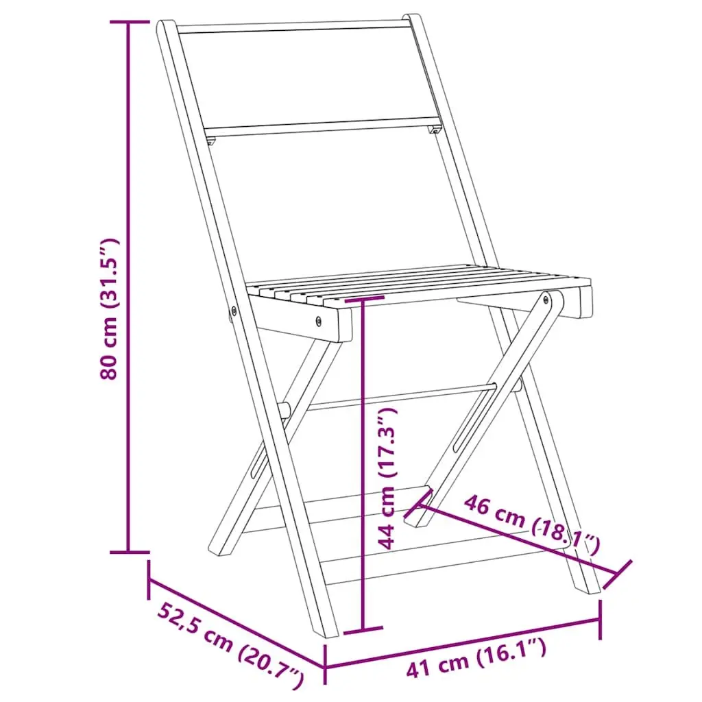 3 Piece Bistro Set for Outdoor Relaxation
