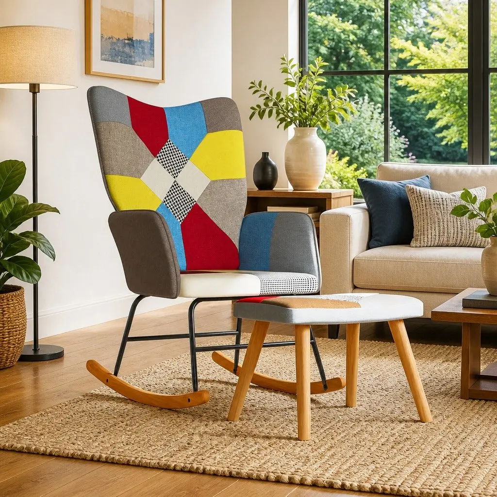 Rocking Chair and Stool