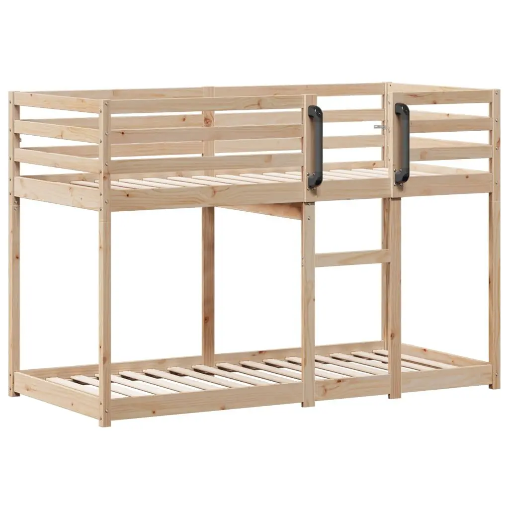 Bunk Bed Solid Pine Wood Frame Space-Saving 90x190 cm