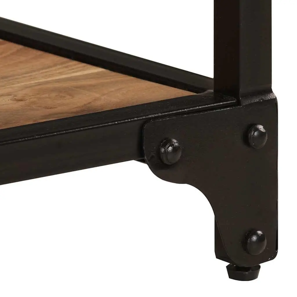 Coffee Table Vintage Style Solid Acacia Wood 90x45x35cm Brown