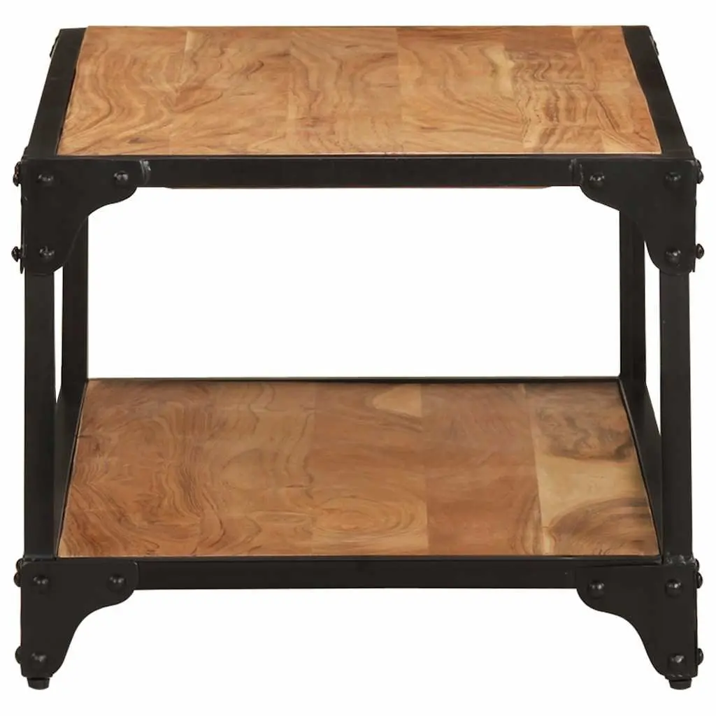 Coffee Table Vintage Style Solid Acacia Wood 90x45x35cm Brown