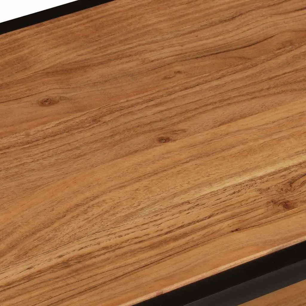 Coffee Table Vintage Style Solid Acacia Wood 90x45x35cm Brown