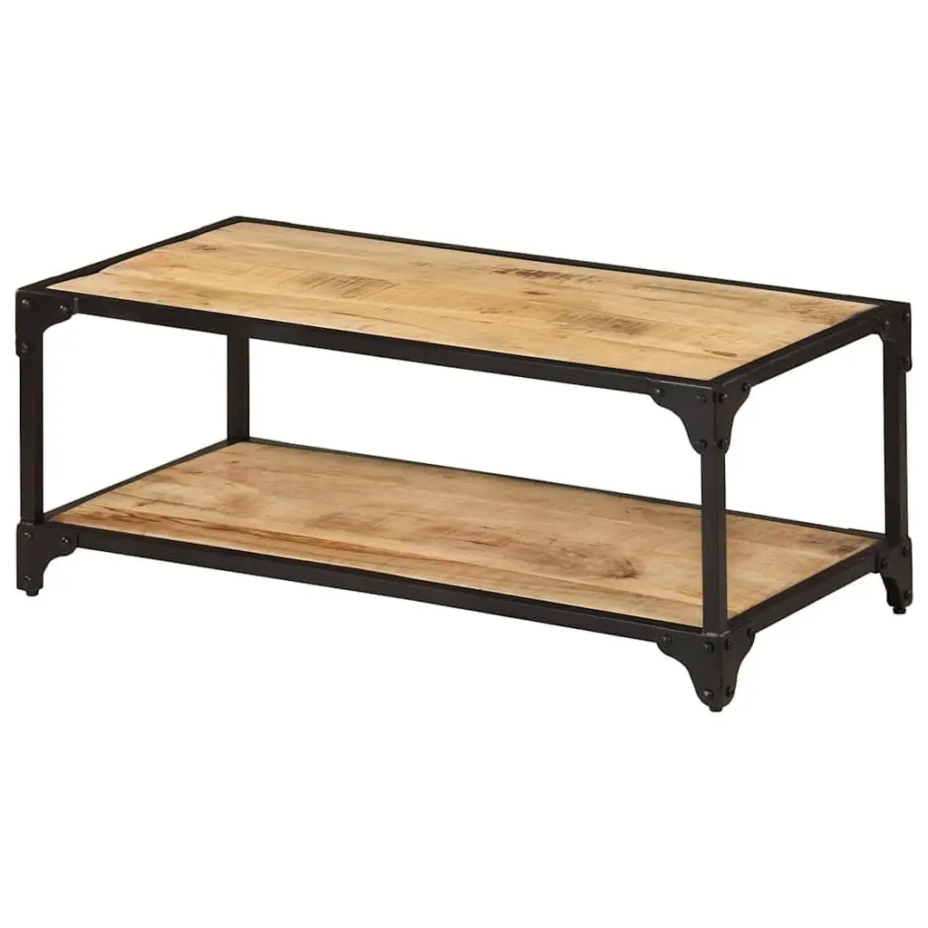 Coffee Table 90x45x35cm Solid Mango Wood Living Room Accent Furniture Brown