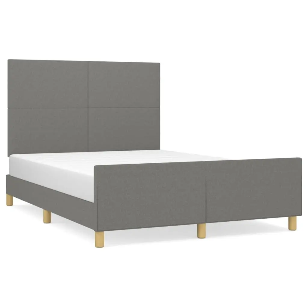 Double Bed Frame with Headboard