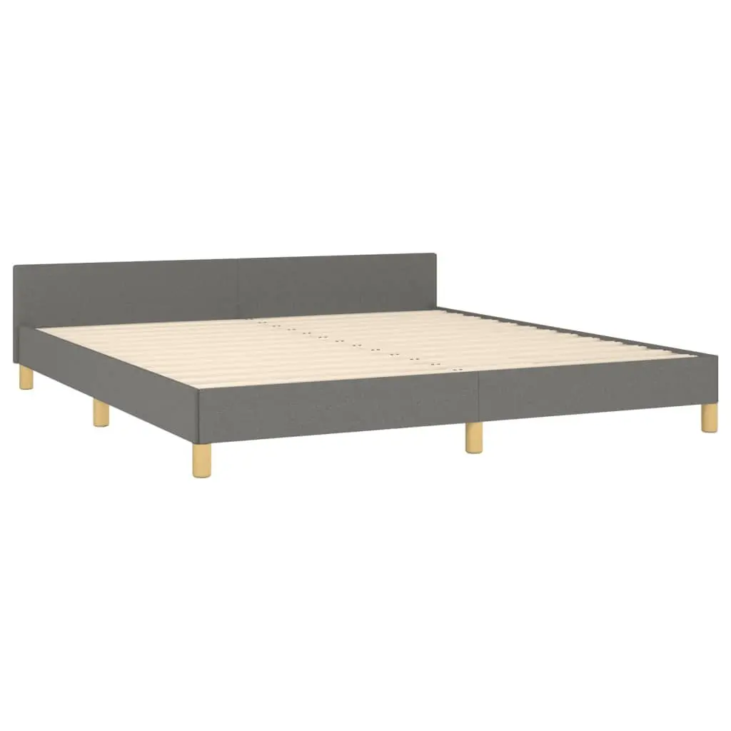 Grey Fabric Queen Bed Frame