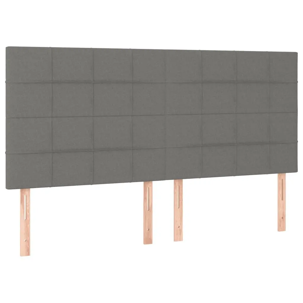 Grey Fabric Queen Bed Frame