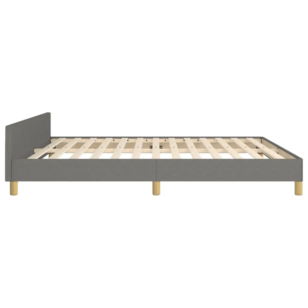 Grey Fabric Queen Bed Frame