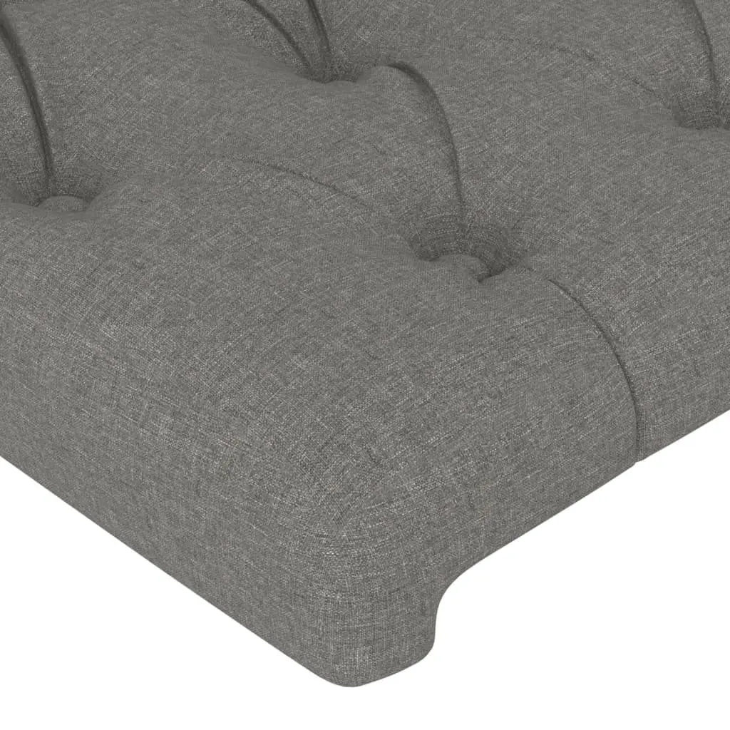 Grey Fabric Queen Bed Frame 152x203cm
