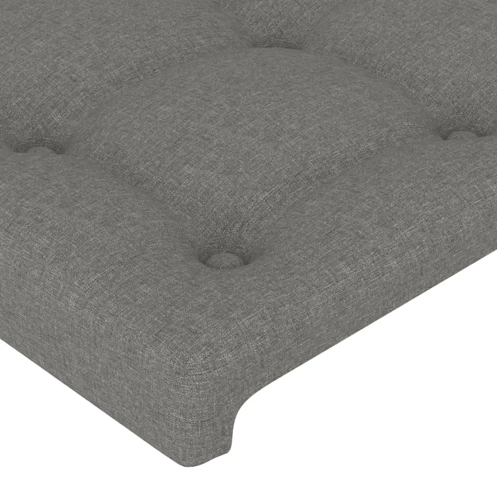 Queen Bed Frame Grey Fabric Upholstered 152x203cm