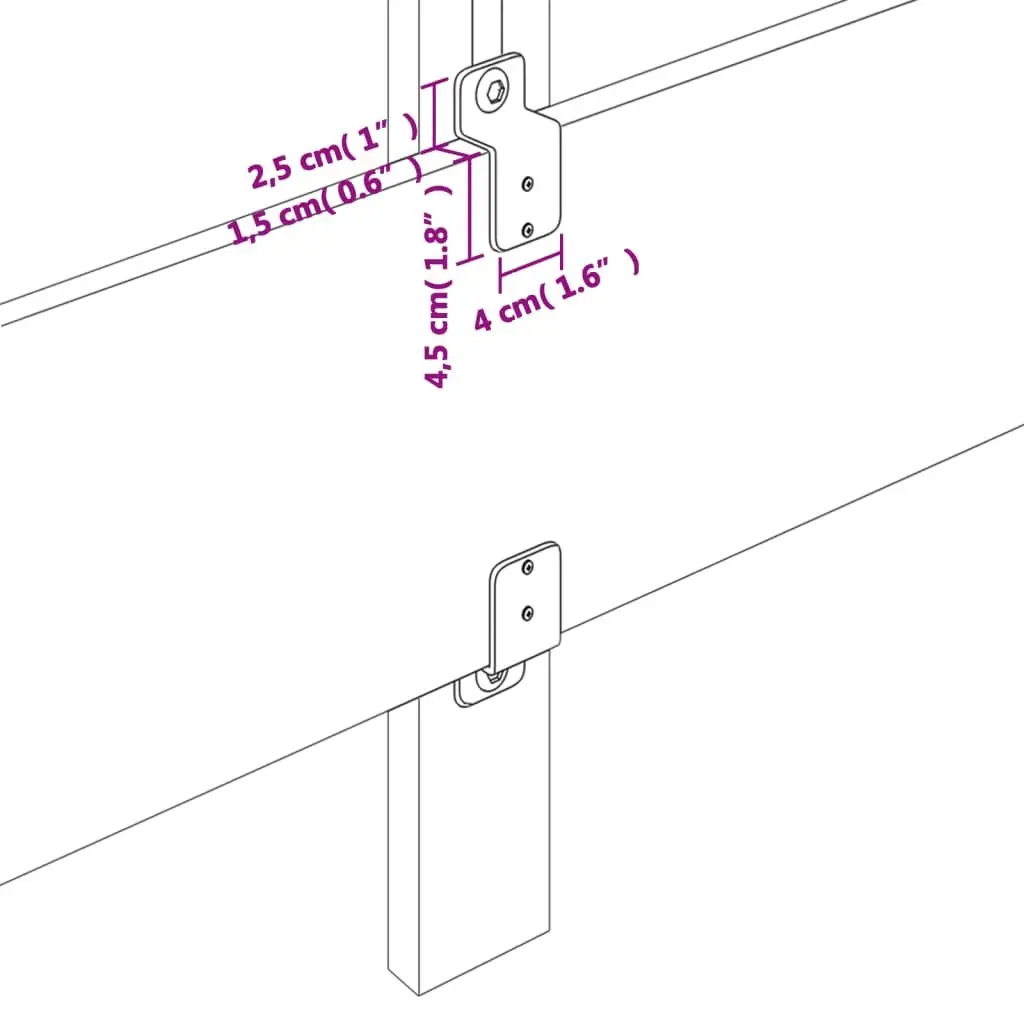 King Single Bed Frame Grey Fabric Headboard Adjustable Height Plywood Slats