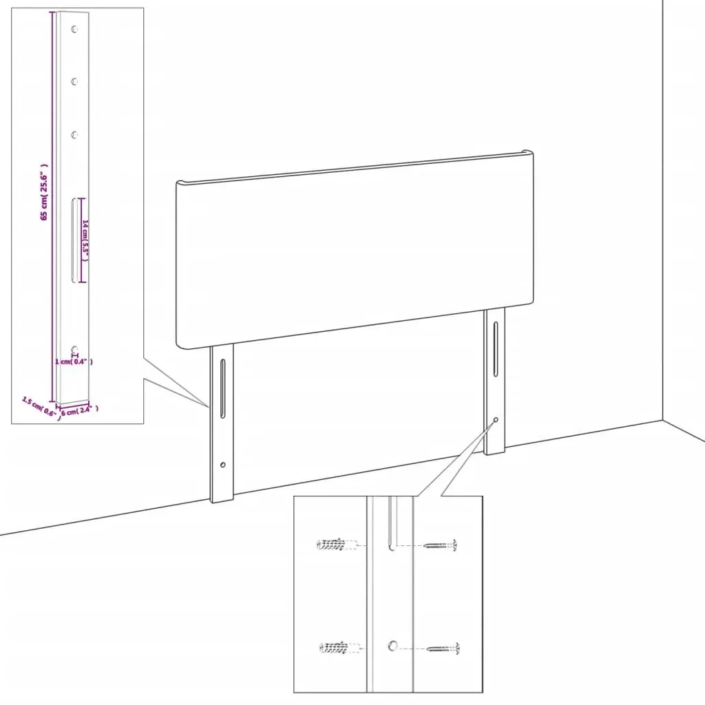 Bed Frame Adjustable Grey Fabric King Single Size 107x203 cm