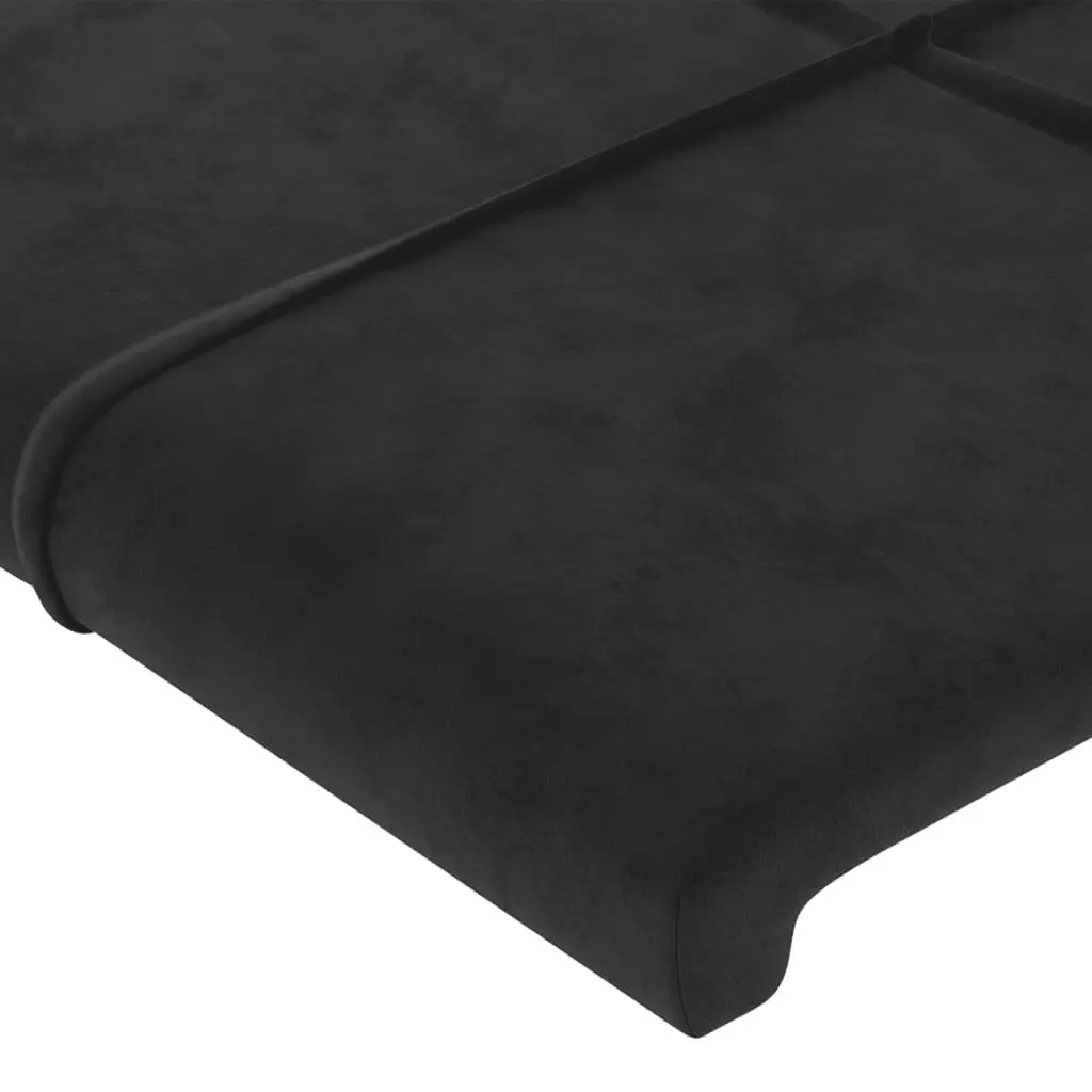 Black Velvet Queen Bed Frame