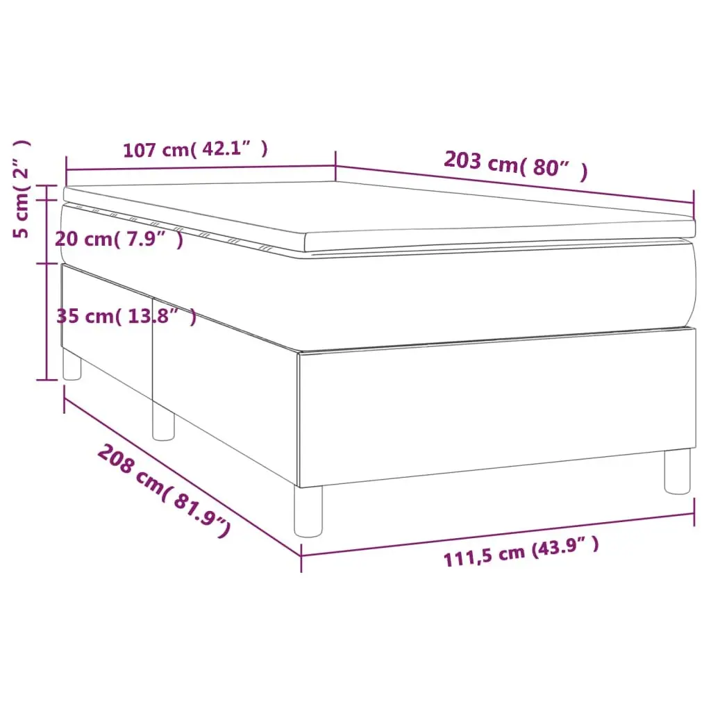King Single Box Spring Bed