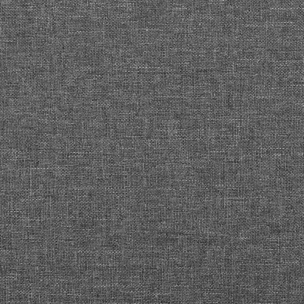 Queen Size Bed Frame with Adjustable LED Headboard Pocket Spring Mattress Grey Fabric