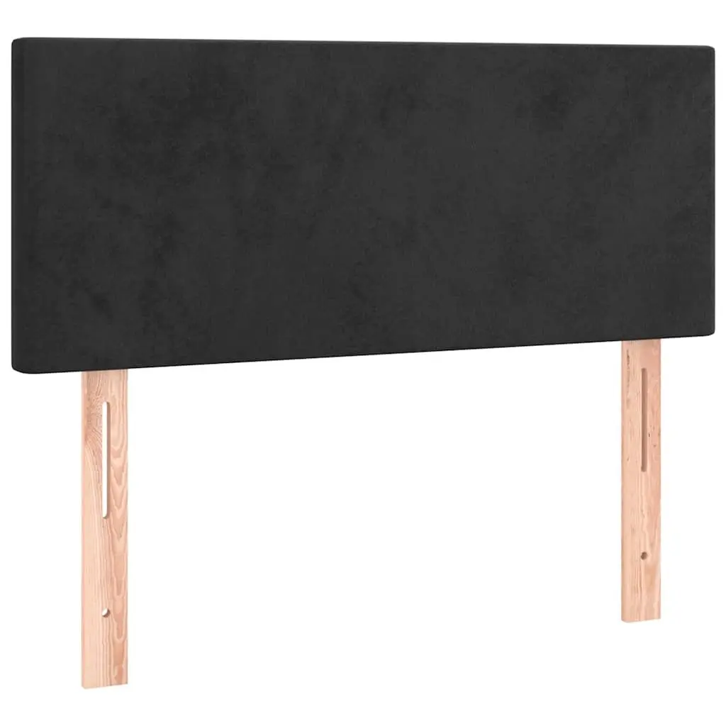 Box Spring Bed with Adjustable Headboard Pocket Spring Mattress King Single Black