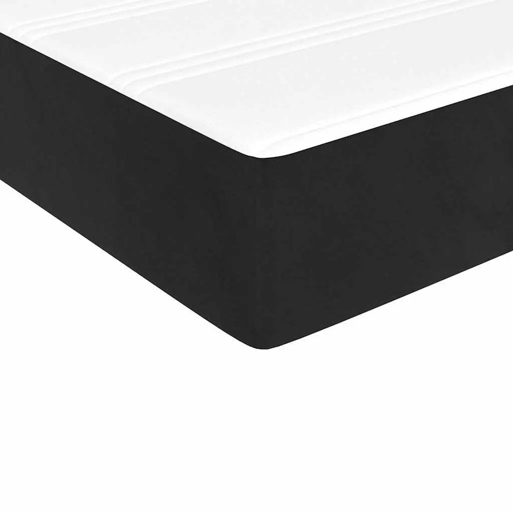 Box Spring Bed with Adjustable Headboard Pocket Spring Mattress King Single Black