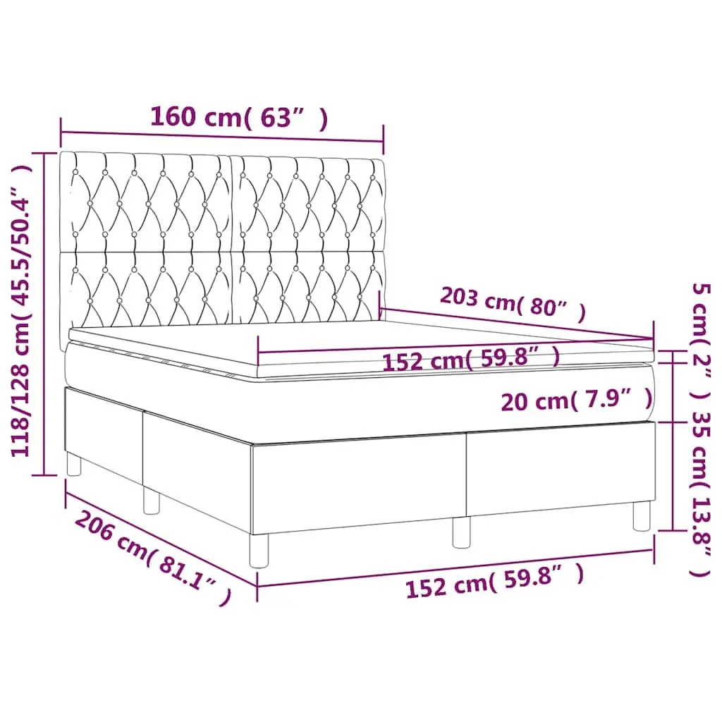 Queen Size Box Spring Bed with Adjustable Headboard Black Velvet Upholstered Frame and Pocket Spring Mattress