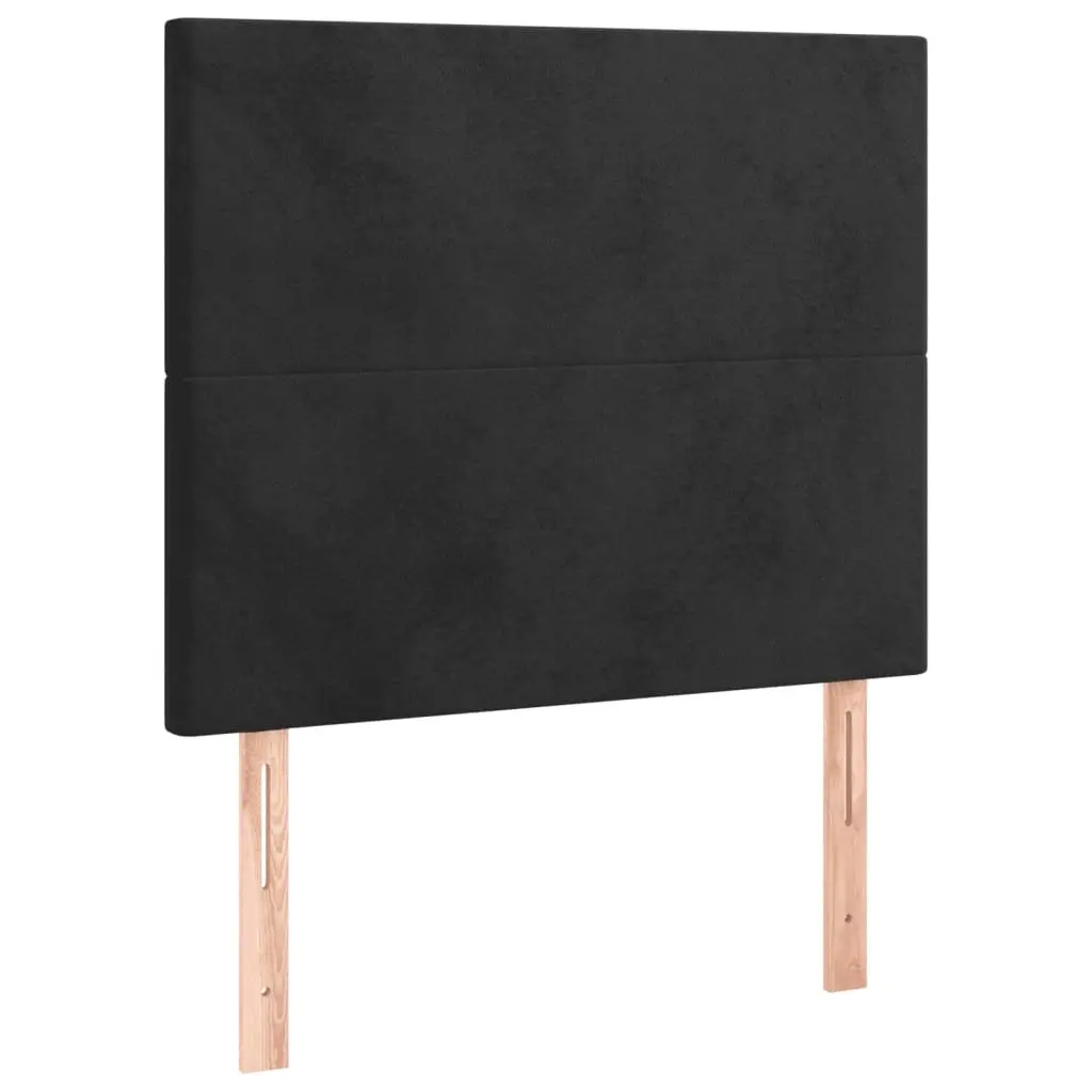 Black Velvet Box Spring Bed