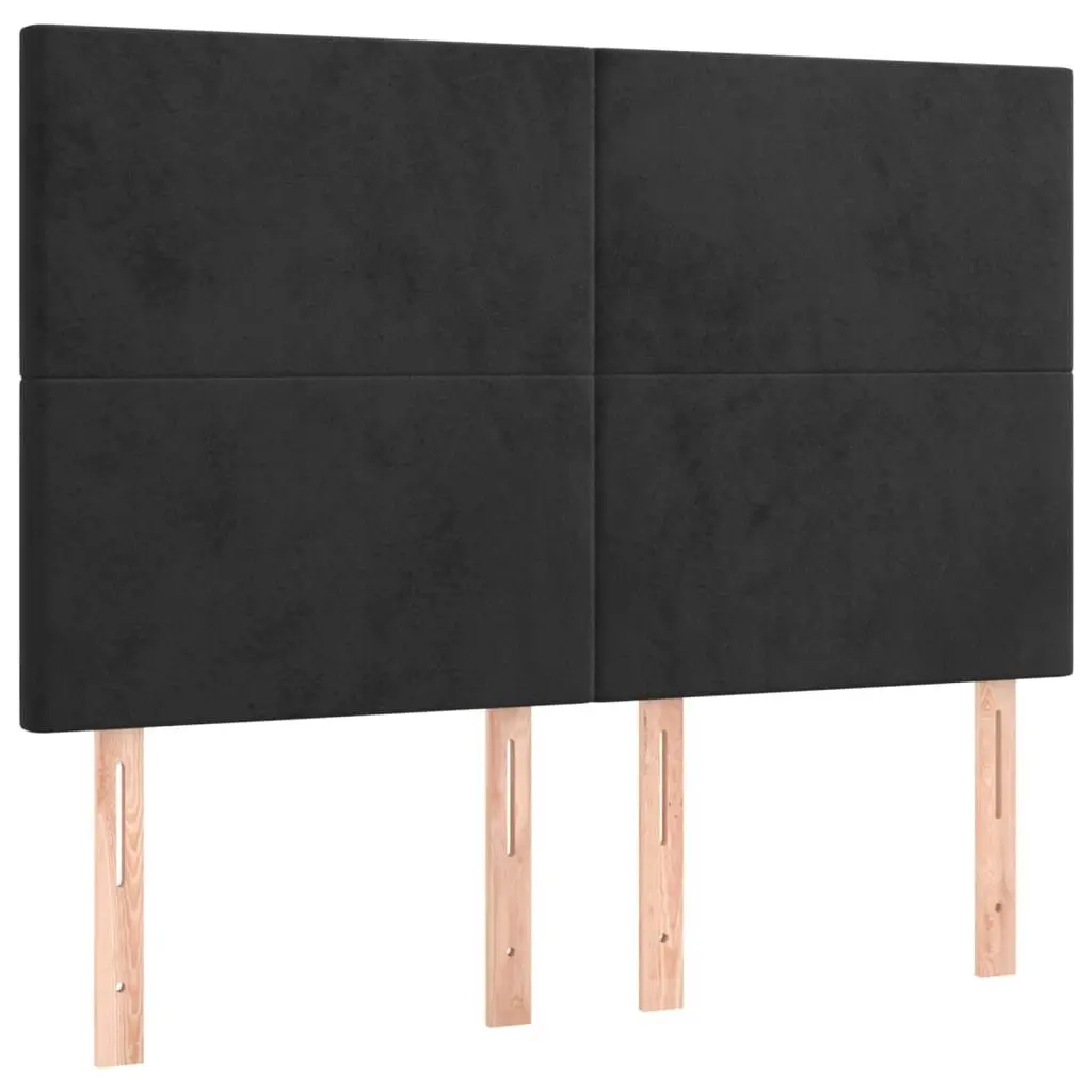 Queen Size Box Spring Bed with LED Lighting