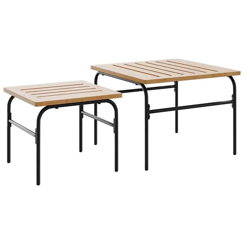 5 Piece Balcony Furniture Set Black Steel Outdoor Patio with Cushions