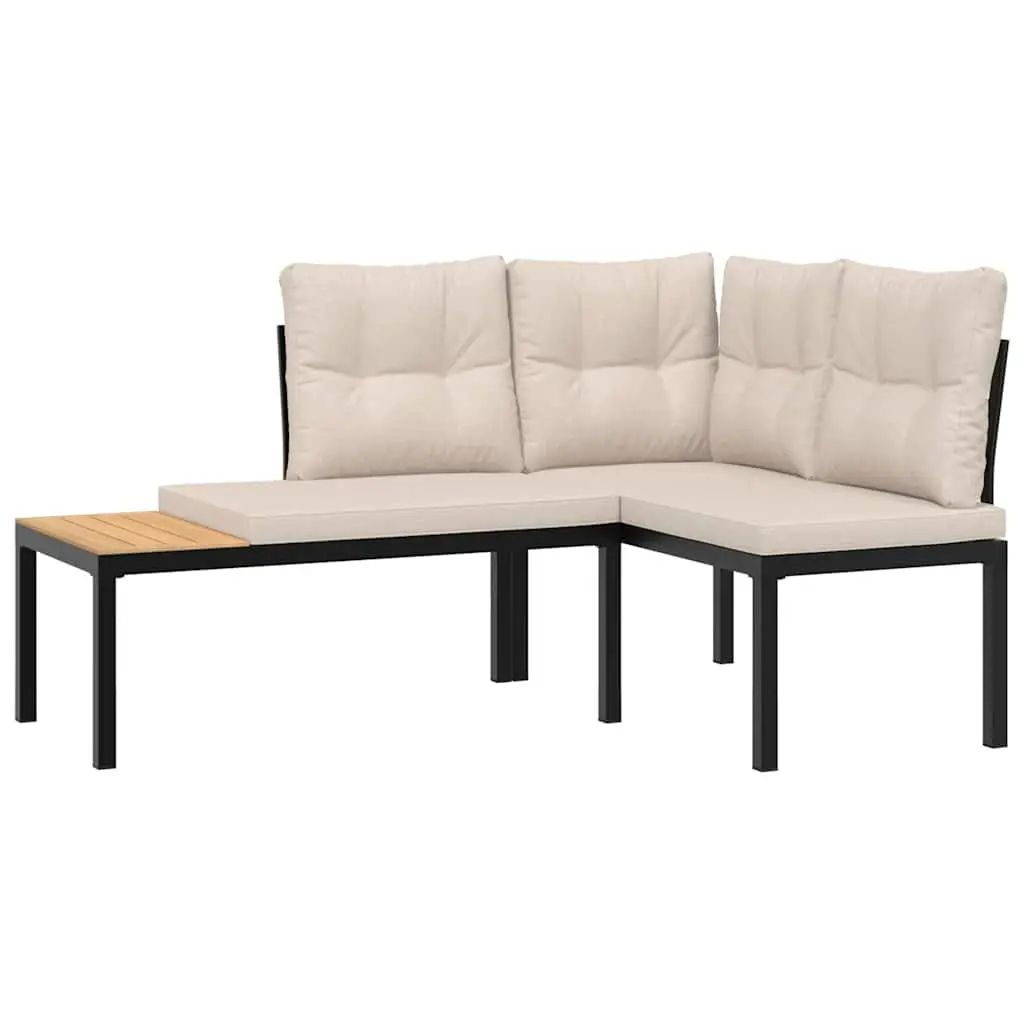 5-Piece Garden Bench Set with Cushions